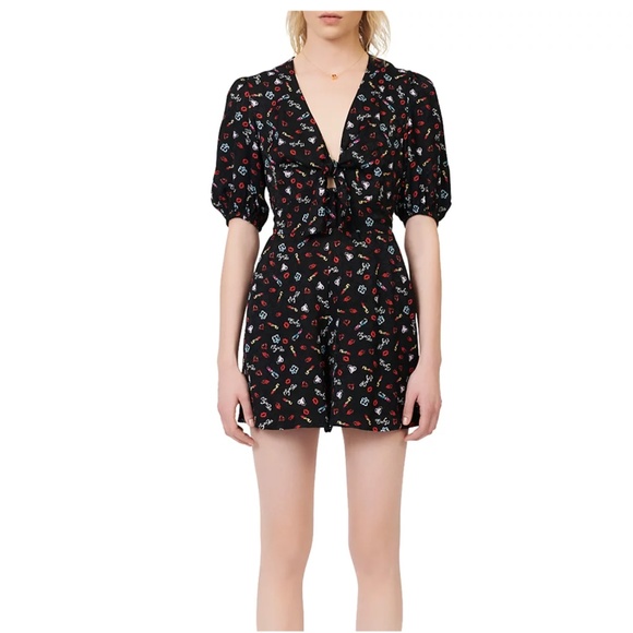Inobi Jacquard Printed Romper - Picture 1 of 4